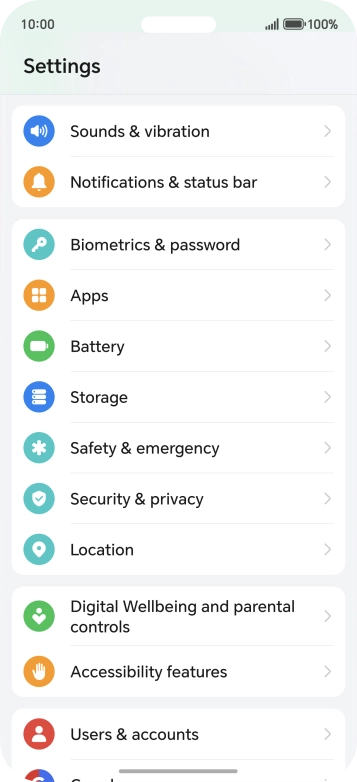 Press Biometrics & password.