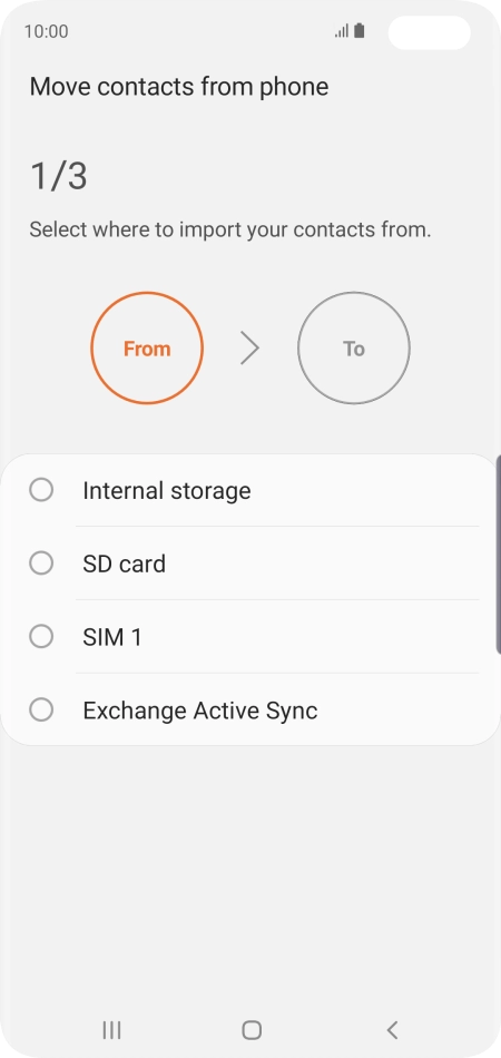 Press the name of the SIM.