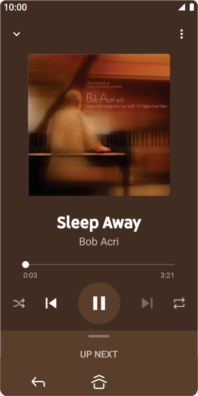 Press arrow right to go to the next audio file.