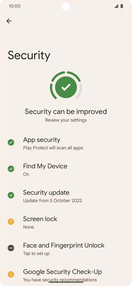 Slide your finger upwards starting from the bottom of the screen to return to the home screen.