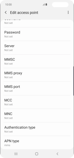 Press the menu icon.