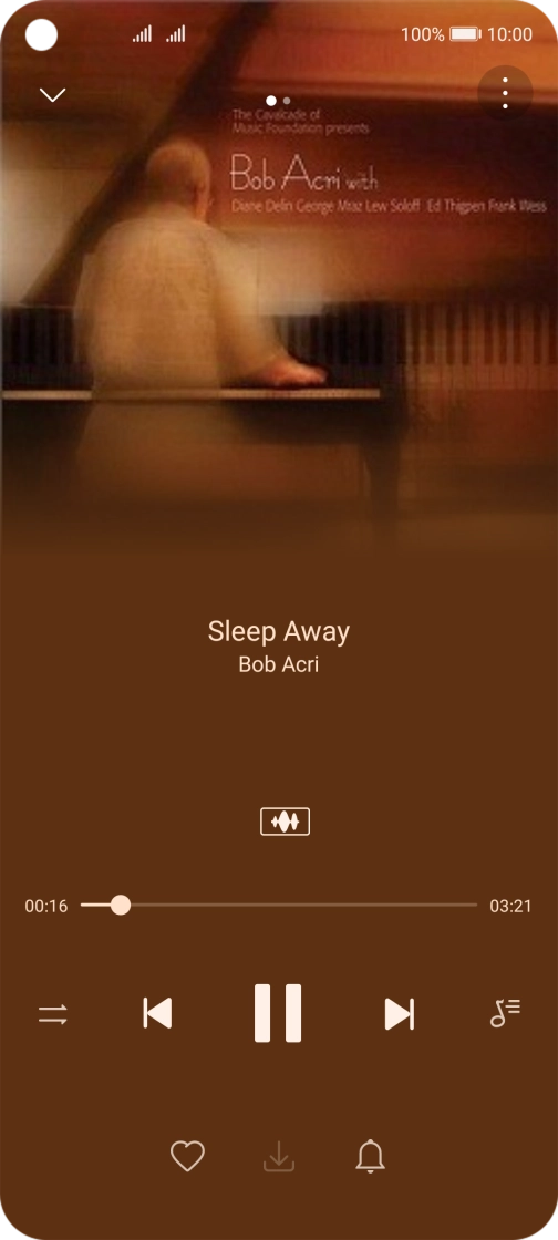 Press arrow right to go to the next audio file.