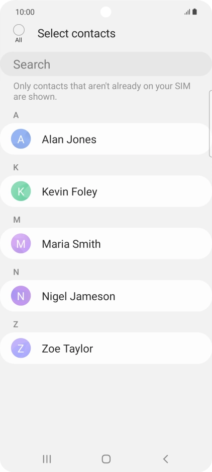 Press the field above 