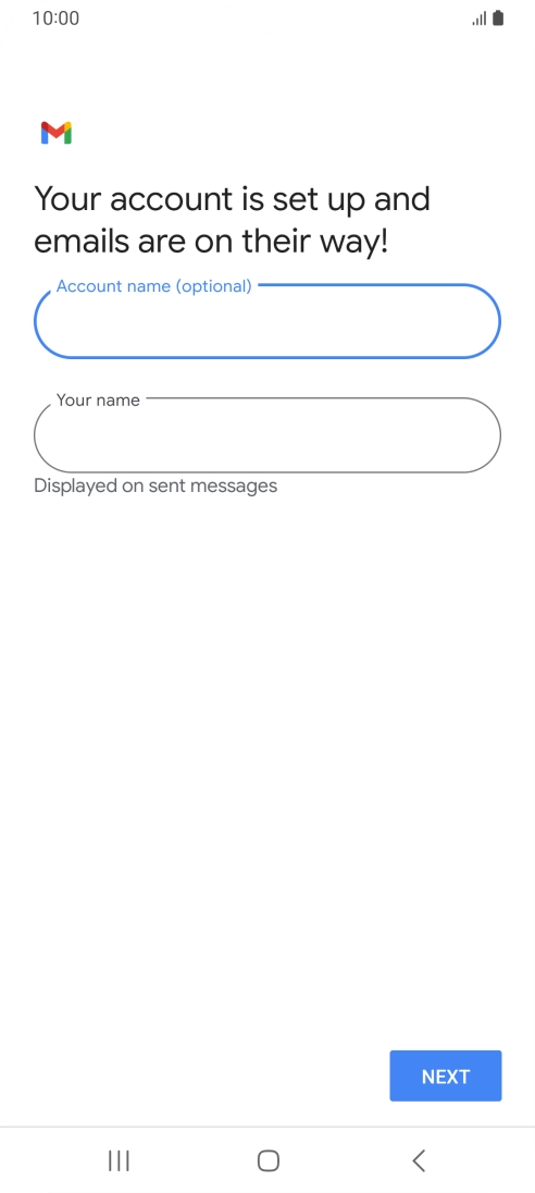 Press the field below 