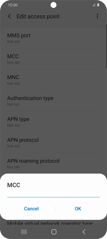 Key in 234 and press OK.