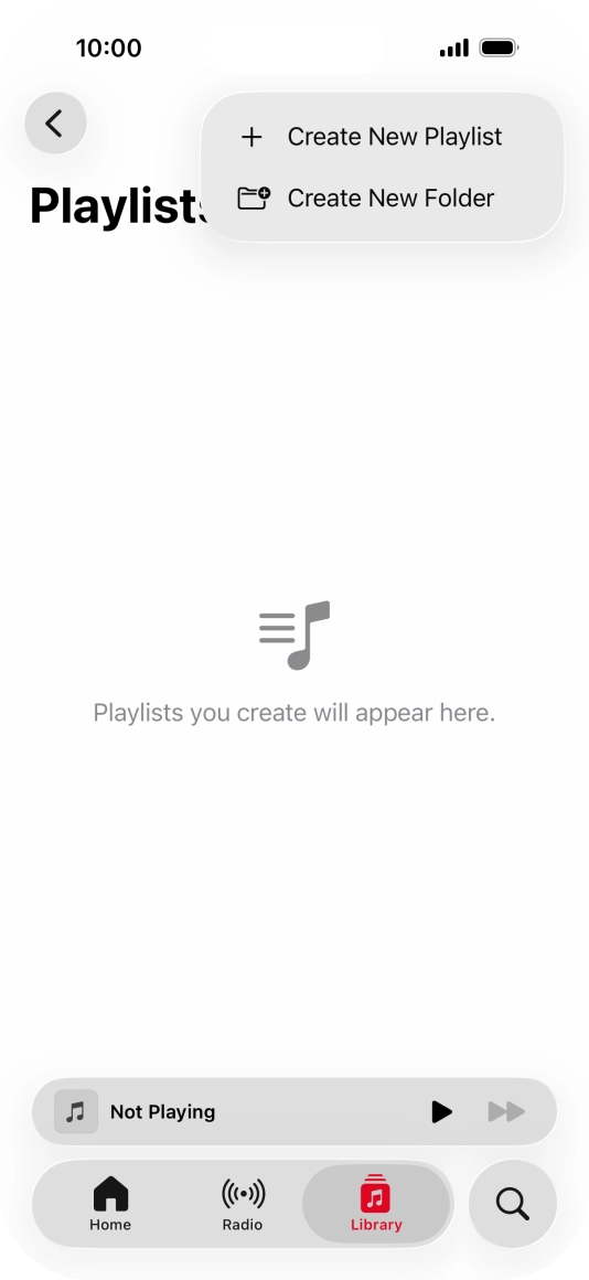 Press Create New Playlist.