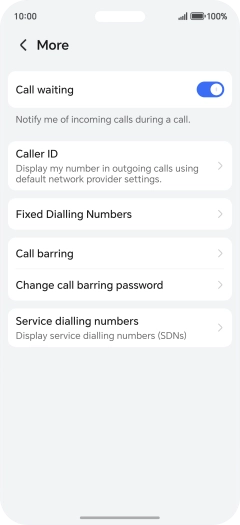 Press Fixed Dialling Numbers.