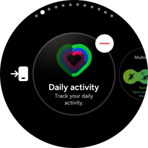 Press the remove widget icon.