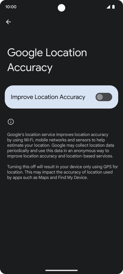 If you press the indicator next to 