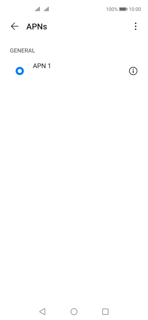 Press the menu icon.