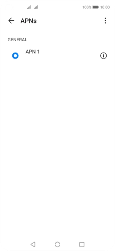 Press the menu icon.