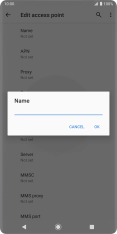 Key in EE Internet and press OK.