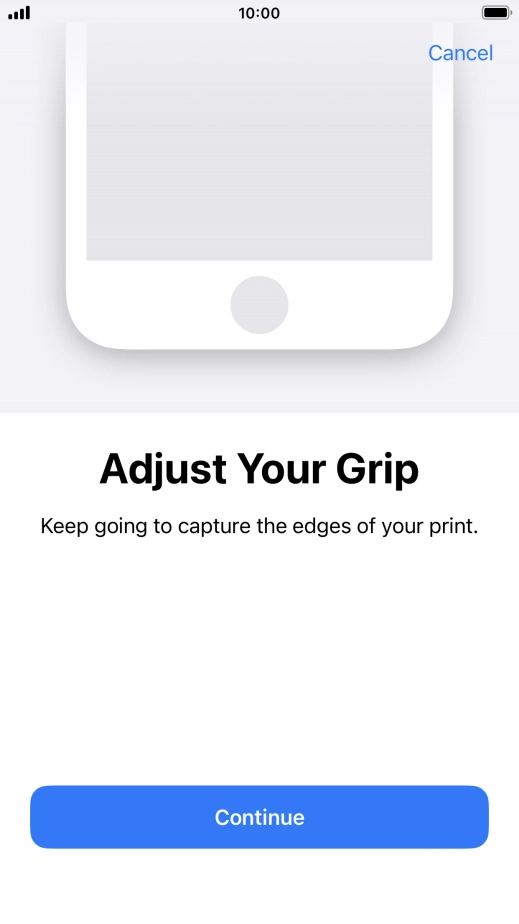 Press Continue. If you haven't previously selected a phone lock code, key in a code of your own choice twice.