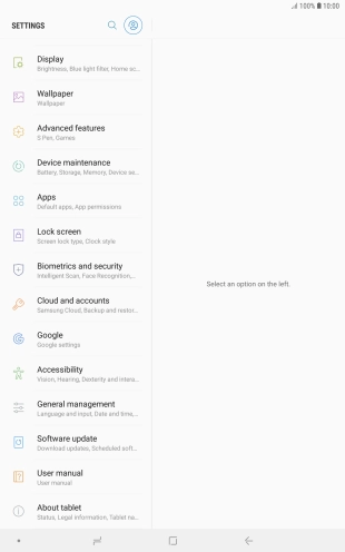 Press Cloud and accounts.