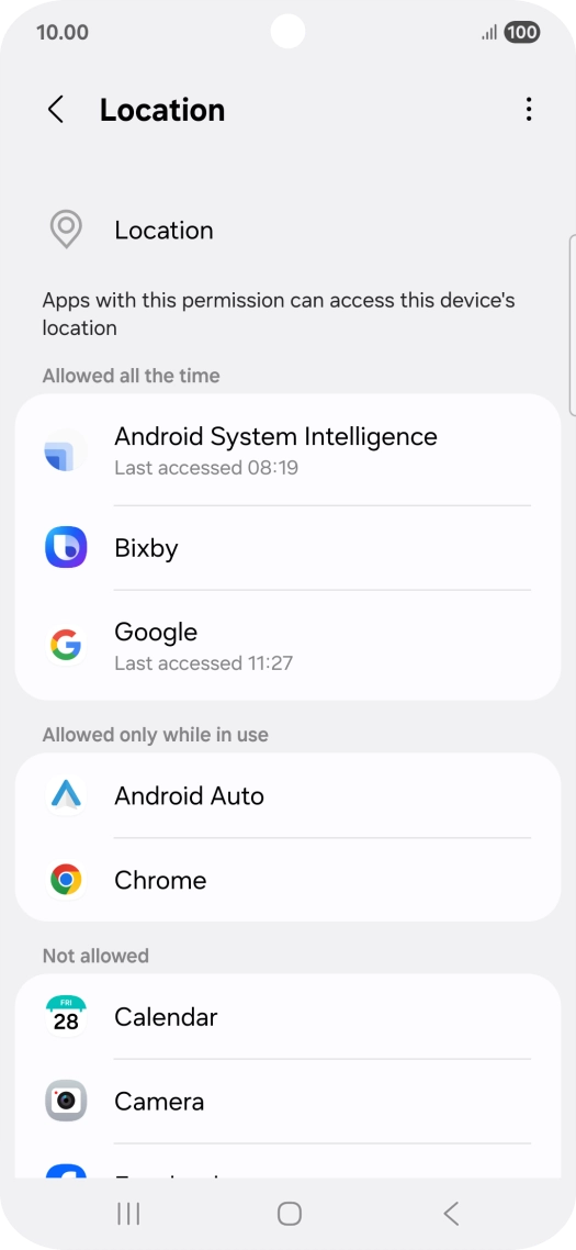 Press the required app.