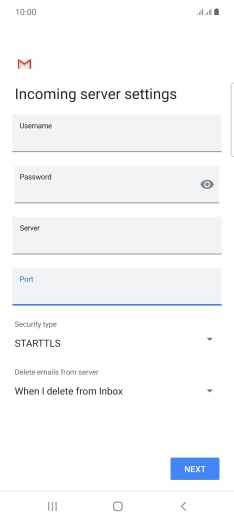 Press the drop down list below 