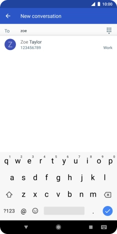 Press the required contact.