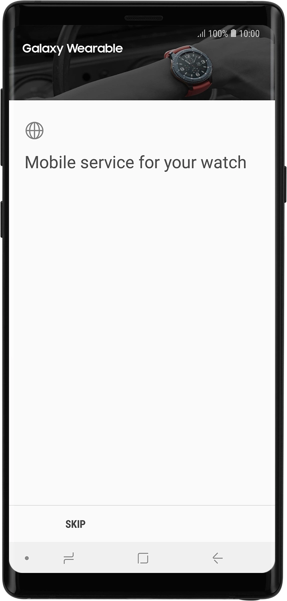 On your phone: To set up mobile data on your smartwatch, follow the instructions on the screen to finish setting up your smartwatch.