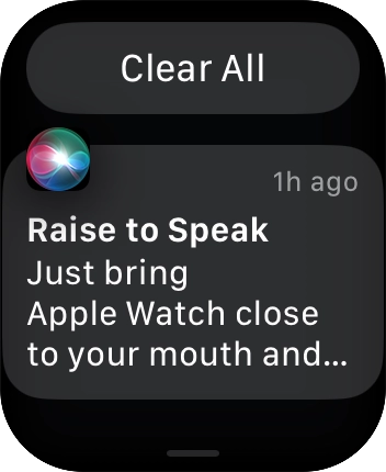Press the required notification to open it.
