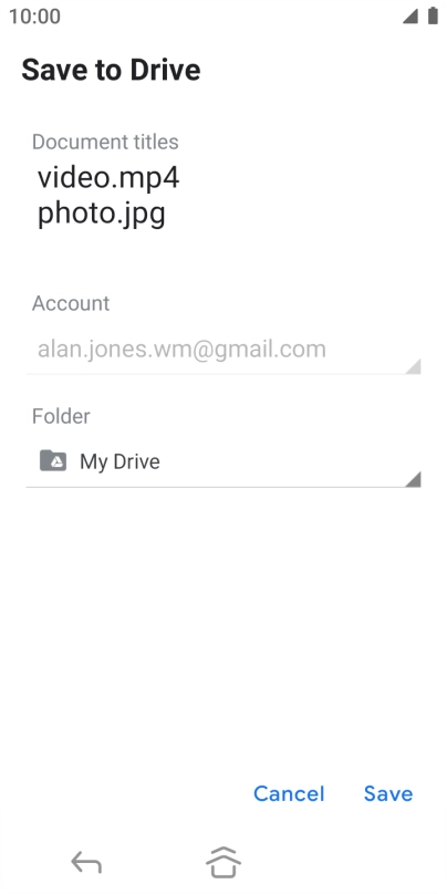 Press the field below 