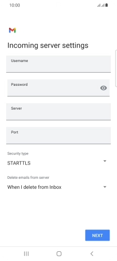 Press the field below 