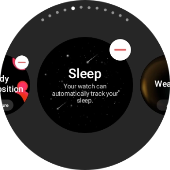 Press the remove widget icon.