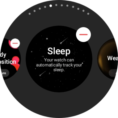 Press the remove widget icon.