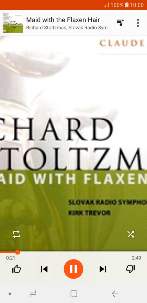 Press arrow right to go to the next audio file.