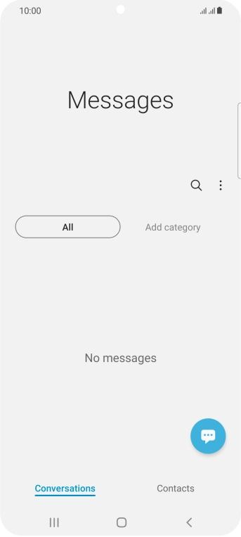 Press the menu icon.