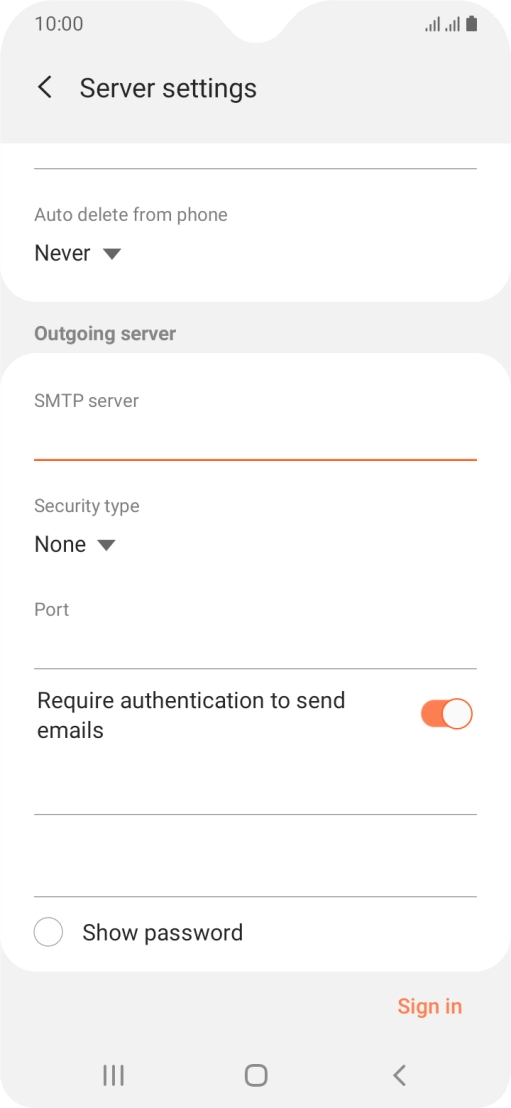 Press the drop down list below 