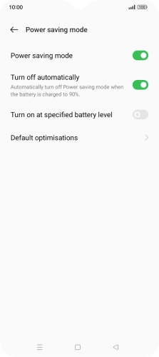 Press the Home key to return to the home screen.