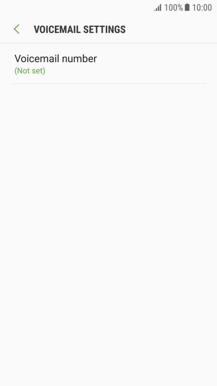 Press Voicemail number.