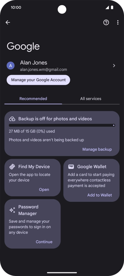 Press Find My Device.
