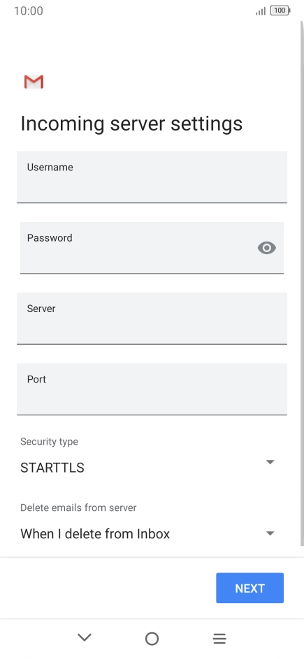 Press the field below 