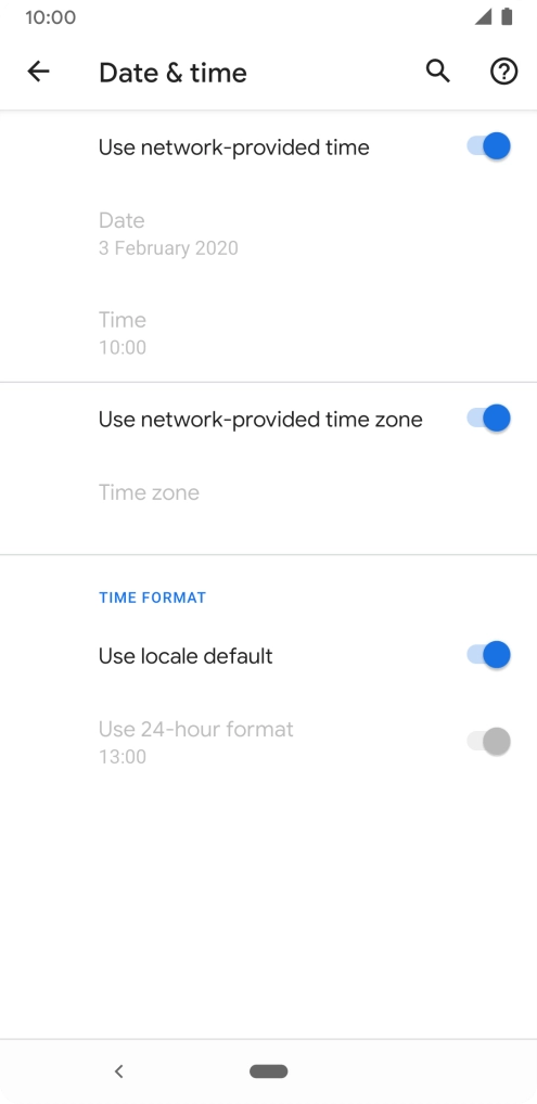 Press the Home key to return to the home screen.