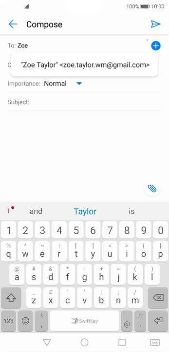 Press the required contact.
