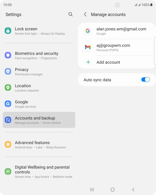 Press the Home key to return to the home screen.