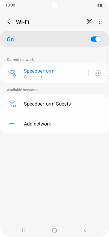 Press the Home key to return to the home screen.