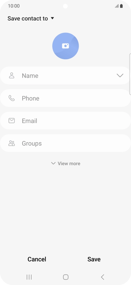 Press the address book drop down list.
