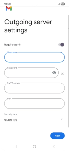 Press the field below 