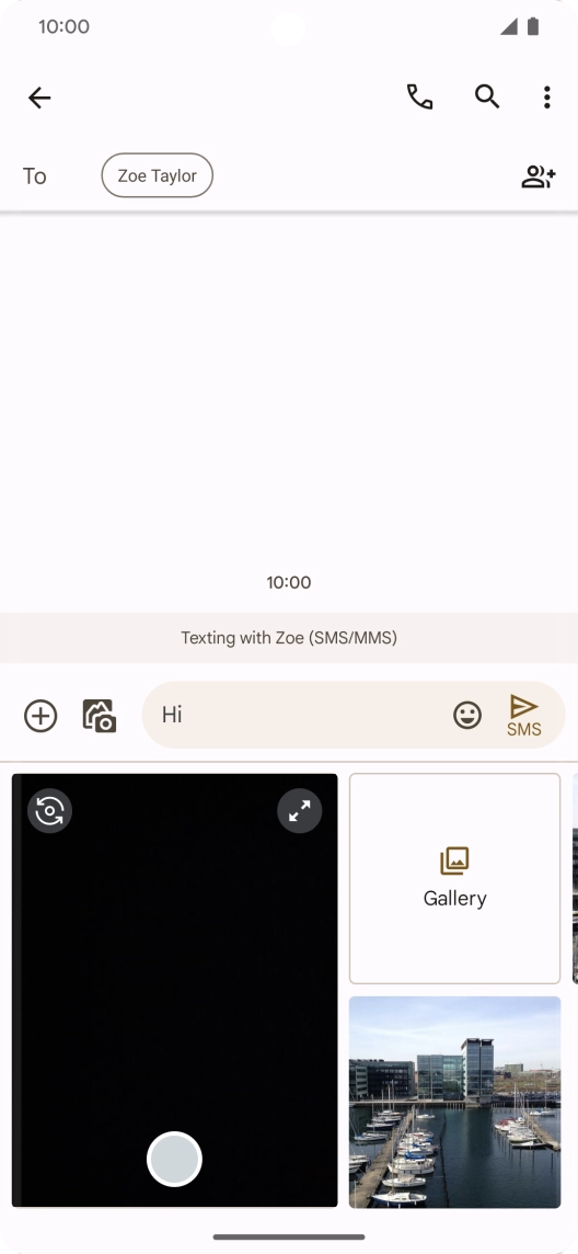 Press Gallery and go to the required folder.