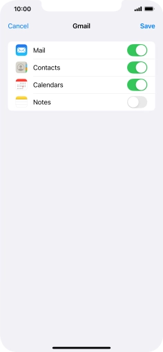 If this screen is displayed, you email account has been recognised and set up automatically. Follow the instructions on the screen to key in more information and finish setting up your phone.