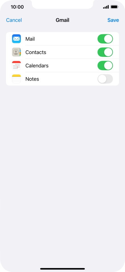If this screen is displayed, you email account has been recognised and set up automatically. Follow the instructions on the screen to key in more information and finish setting up your phone.