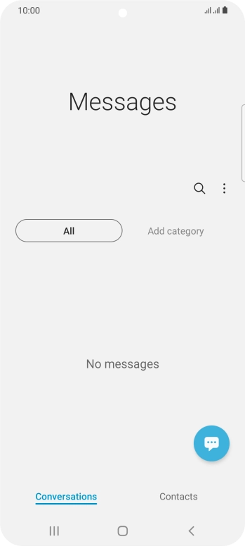 Press the menu icon.