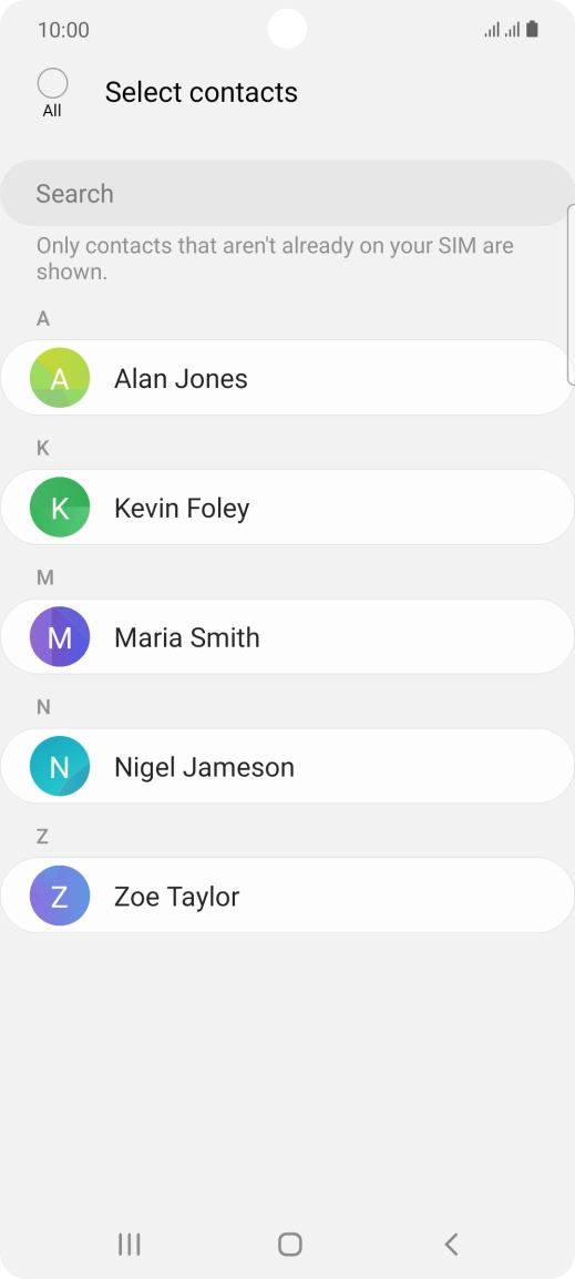 Press the field above 