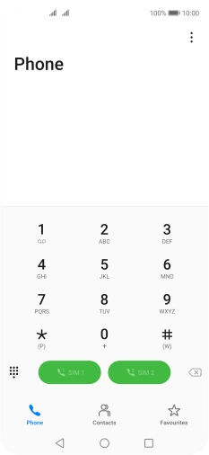 Press the menu icon.