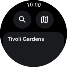 Press the required destination.