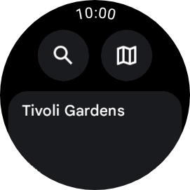 Press the required destination.
