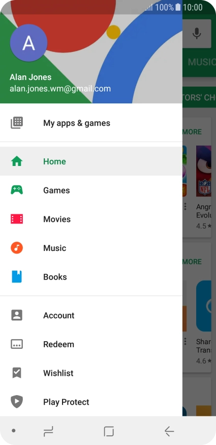 Press My apps & games.