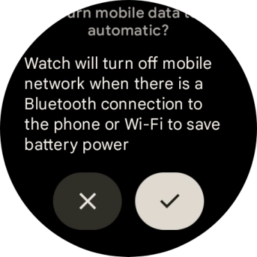 Press the confirm icon.
